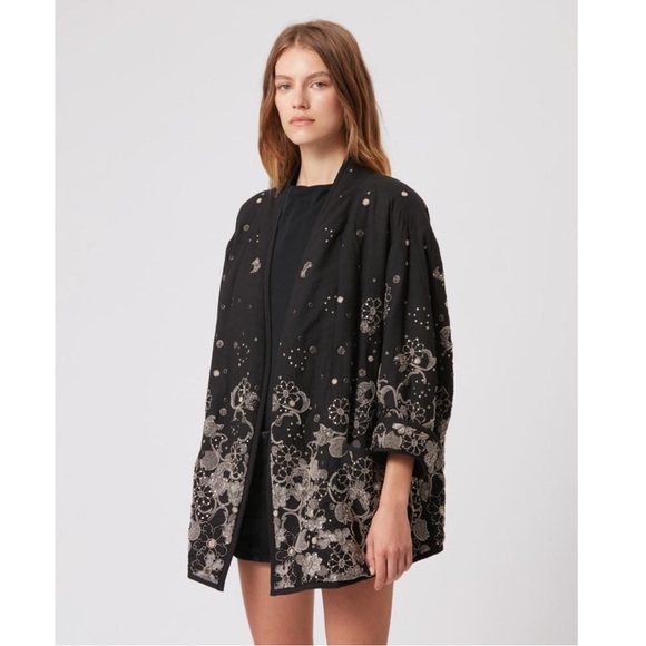 NWT ISABEL MARANT Runway Limited Release 2023 Belona Embroidered Beaded Jacket - Picture 6 of 15